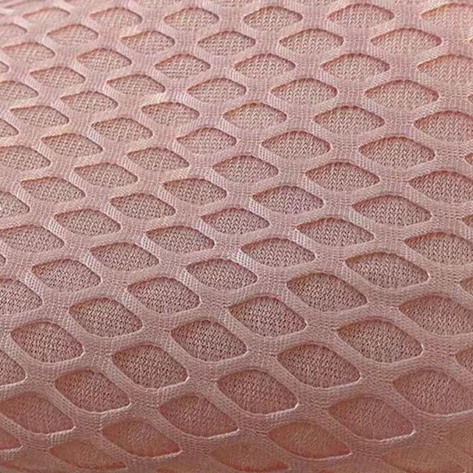 2 mm Material de malha de ar respirável Estirável 100% tecido de poliéster 1