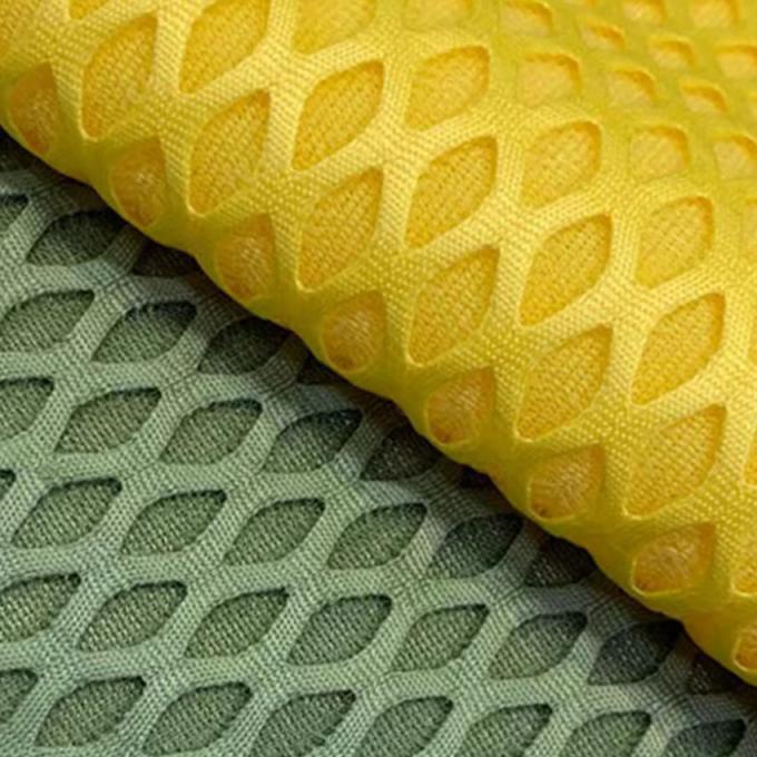 2 mm Material de malha de ar respirável Estirável 100% tecido de poliéster 2