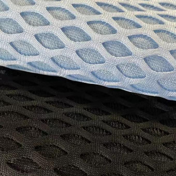 2 mm Material de malha de ar respirável Estirável 100% tecido de poliéster 3