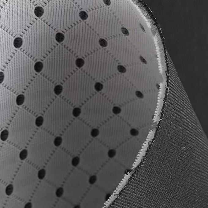 3mm 3d espaçador de tecido 50in a 60in de fio de cor preta material de malha respirável 2