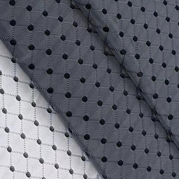 3mm 3d espaçador de tecido 50in a 60in de fio de cor preta material de malha respirável 3