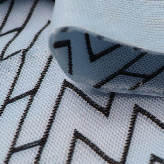 Dual Color 3D Spacer Mesh Lower Stretchable Airmesh Tecido de malha atlética de poliéster 1