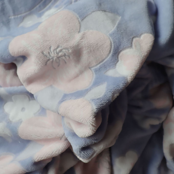 Poliéster Coral Fleece Blanket Duplo Lado Falso Puro Cama Lançar Ghost Blanket 6