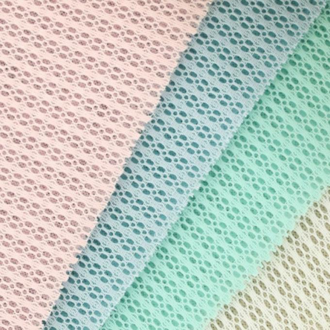 Tencel Poliéster 3D Spacer Mesh Poliéster malha de tricô inferior alongável 1