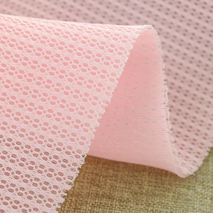 Tencel Poliéster 3D Spacer Mesh Poliéster malha de tricô inferior alongável 4