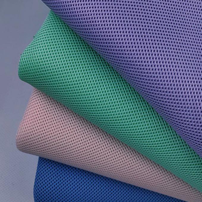 Anti-estática 3D Space Mesh Air Mesh Poliéster Esporte malha Tecido Anti-microbiano 4