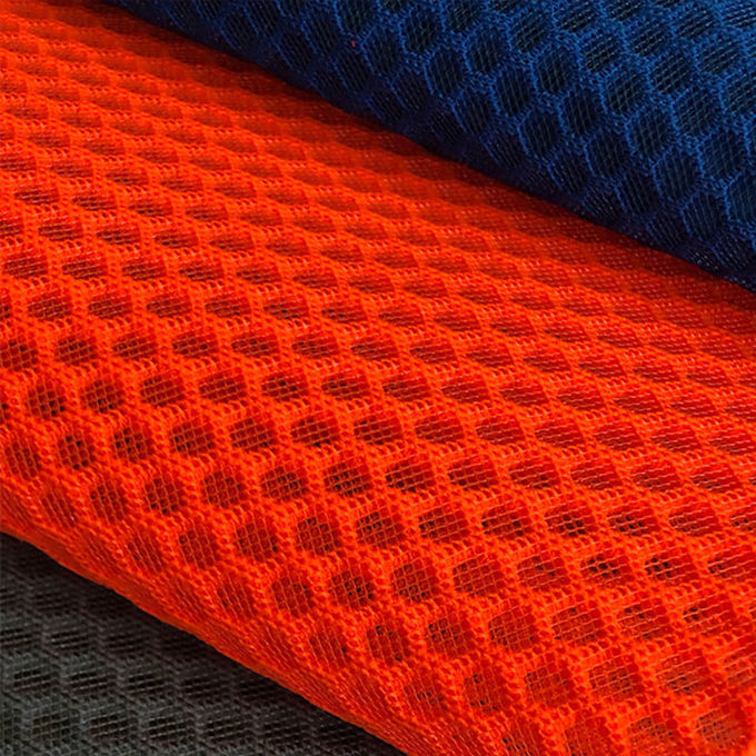 100% Poliéster Reciclado Rede de Poliéster Tecido Airmesh Material de Rede 3D 9