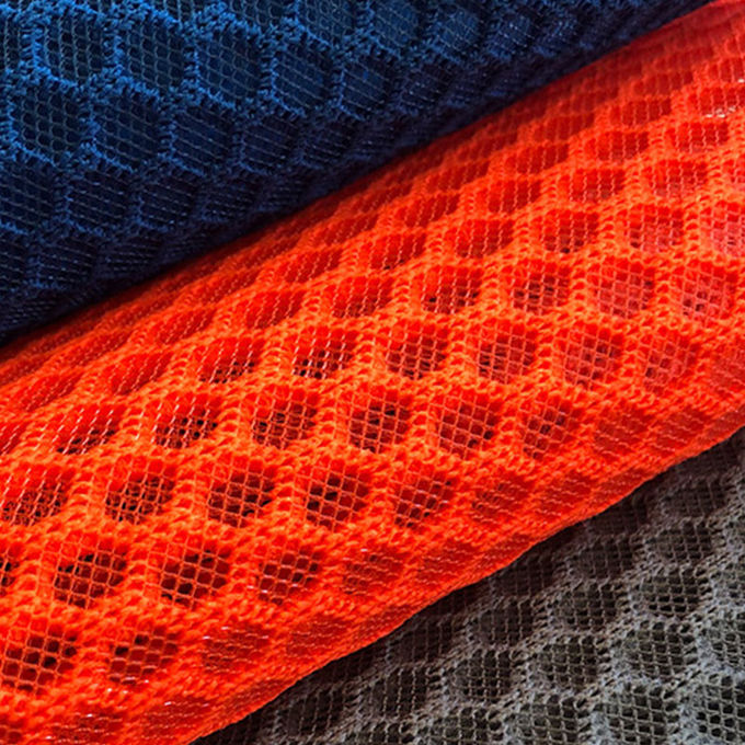100% Poliéster Reciclado Rede de Poliéster Tecido Airmesh Material de Rede 3D 2