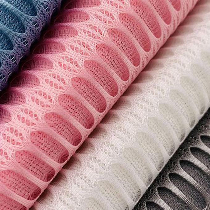 3mm Warp Knit Mesh Material de malha 3D resistente a rasgos 210GSM A 360GSM 1