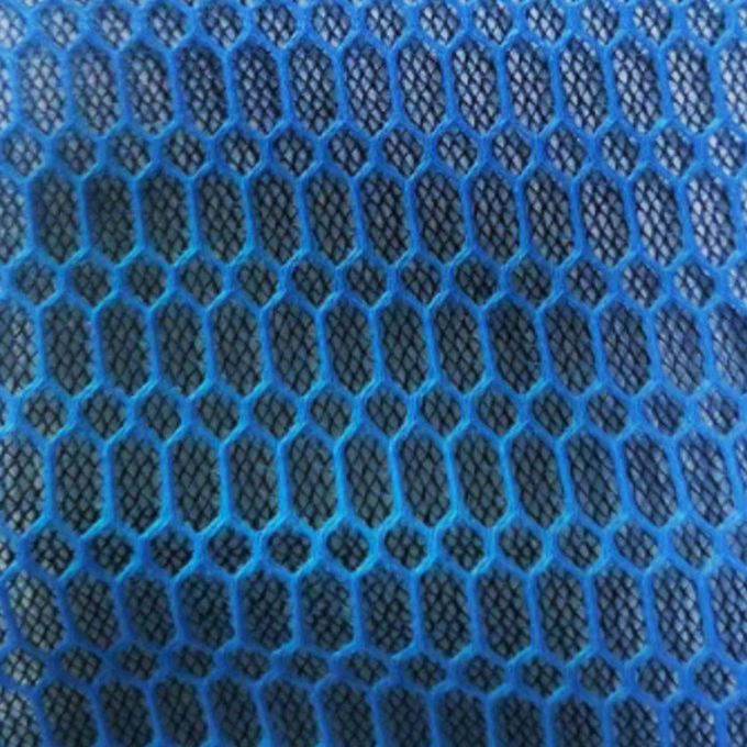 3mm Grão 3D Material de malha 100% de poliéster malha de tecido absorvente de umidade 0