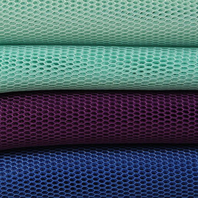 Memória 4mm 3D Material de malha de poliéster Tecido de malha de poliéster Muito respirável 5